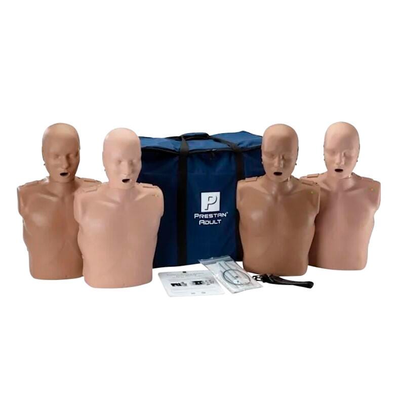 Prestan Professional CPR Training Kit With Rate Monitor Diverse Adult Manikins, Pack of 4 2095815